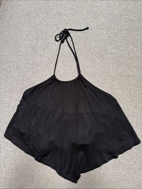 Women’s Black Halter Swing Camisole Top